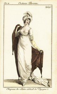 Merveilleuse im Opernkleid, Paris von Pierre Charles Baquoy