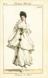 Frau tanzt auf einem Ball, Paris