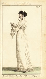 Frau im Kleid mit spanischen Pfeilen, Paris von Pierre Charles Baquoy