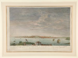 Ansicht der Stadt Boston, der Hauptstadt von Neuengland, in Nordamerika von Pierre Charles Canot