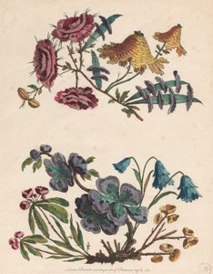 Zwei Zweige imaginärer Blumen