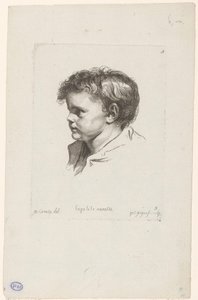 Kopf eines kleinen Kindes, nach links gewandt von Pierre Charles Ingouf