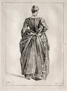 Studie einer Frau von hinten