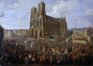 Kavalkade von Ludwig XV. nach seiner Krönung, 26. Oktober 1722