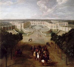 Ansicht des Grand Trianon von der Avenue