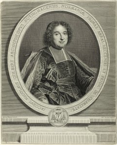 Porträt von Jacques Nicolas Colbert, Erzbischof von Rouen von Pierre Drevet