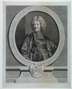 Porträt von Jean Paul Bignon, Abt von St. Quentin von Pierre Drevet
