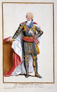 Graf de Daun, General der Armeen des Heiligen Römischen Reiches (1705-66) aus Receuil des Estampes, representant les Rangs et les Dignites, suivant le Costume de toutes les Nations existantes von Pierre Duflos