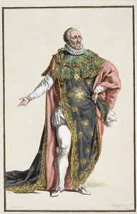 Henri IV. (1553-1610) König von Frankreich, aus Receuil des Estampes, representant les Rangs et les Dignites, suivant le Costume de toutes les Nations existantes, veröffentlicht 1780