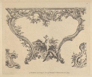 Entwurf für einen Konsolentisch, 1752