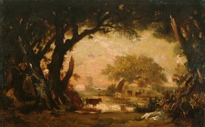 Lichtung im Wald von Fontainebleau von Pierre Etienne Theodore Rousseau