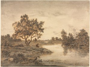 Der Fischer Le Pêcheur, ca. 1840-45 von Pierre Etienne Theodore Rousseau