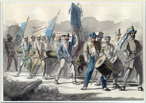 Pflanzung eines Freiheitsbaums in Frankreich 1848