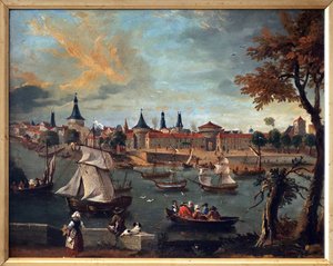 Der Hafen von Libourne im 18. Jahrhundert