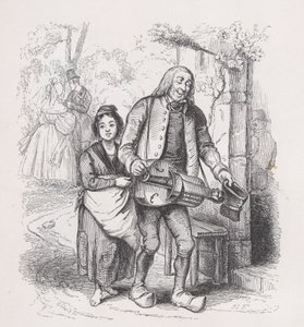 Der blinde Mann von Bagnolet aus Die vollständigen Werke von Béranger, 1836 von Pierre Francois Godard