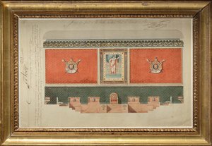 Dekorationsprojekt für die Große Kammer des Kassationshofes von Pierre Francois Leonard Fontaine