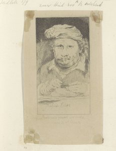 Rembrandt beim Radieren von Pierre François Basan