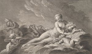 Venus gibt Nektar an Amor von Pierre François Basan
