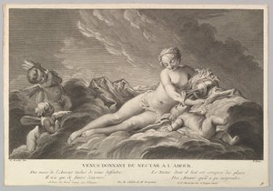 Venus gibt Amor Nektar von Pierre François Basan