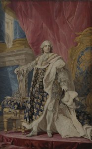 Porträt von Ludwig XV. in seiner königlichen Tracht, ca. 1769 von Pierre François Cozette