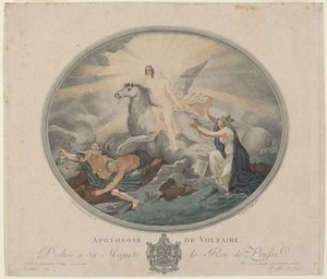 Apotheose von Voltaire von Pierre François Legrand, after Robert Guillaume Dardel