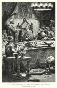 Ich werde Treue halten, sonst soll ich mit Judas zugrunde gehen! (Gravur)