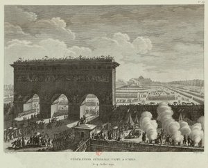 Allgemeine Föderation in Paris am 14. Juli 1790