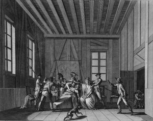 Die Ermordung von Jean-Paul Marat, ca. 1795