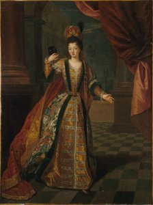 Porträt von Mademoiselle de Nantes (Louise-Françoise de Bourbon, 1673-1743), im Ballkostüm von Pierre Gobert