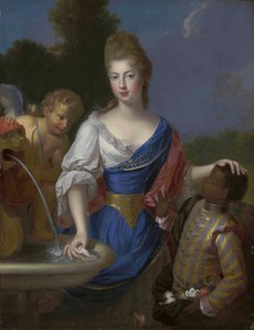 Porträt einer Dame, Dreiviertellänge, traditionell identifiziert als Louise Bernardine de Durfort, Herzogin von Duras