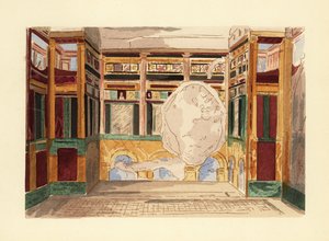 Oecus oder Salon im Haus des Labyrinths