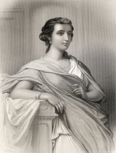 Aspasia von Milet (c.470-410 v. Chr.) Illustration aus 