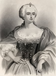 Maria Theresia (1717-80) Erzherzogin von Österreich und Königin von Ungarn und Böhmen, Illustration aus 