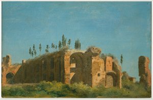 In der Villa Farnese: die Ruinen von Pierre Henri de Valenciennes