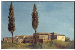 In der Villa Farnese, die zwei Pappeln