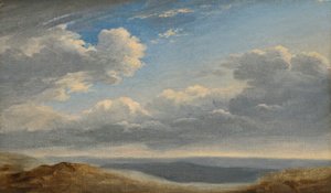 Studie von Wolken über der römischen Campagna, ca. 1782-85