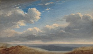 Studie von Wolken über der römischen Campagna, ca. 1782-1785
