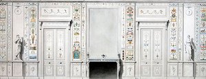 Entwurf für einen Salon von Pierre II Rousseau