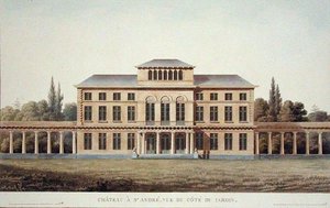 Schloss von St. Andre, vom Garten aus, aus 