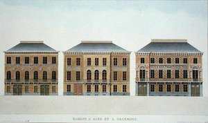 Häuser in Gent und Grammont, Belgien, aus 
