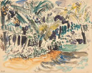Landschaft mit Palmen von Pierre Jean Apol