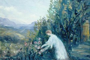 Frau im Garten, ca. 1909-10