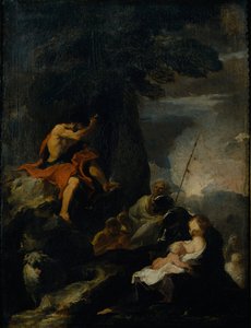 Johannes der Täufer predigt in der Wüste