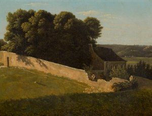 Sommerlandschaft mit Hütte von Pierre Luc Charles Ciceri