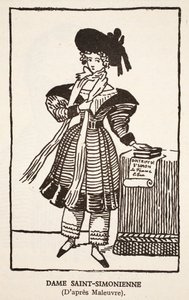 Dame Saint-Simonienne von Pierre Maleuvre
