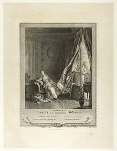 Das Boudoir, aus Monument du Costume Physique et Moral de la fin du Dix-huitième siècle von Pierre Maleuvre