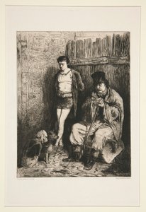 Zwei Männer und zwei Hunde