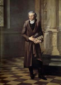 Porträt von Alexandre Lenoir (1761-1839), Kurator des Musée des Monuments Français. Gemälde von Pierre M. Delafontaine (1774-1860) 1802