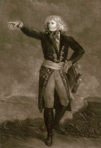 Napoleon Bonaparte als General en Chef der Armee von Italien (1796-1797) - Gravur von Pierre Michel Alix