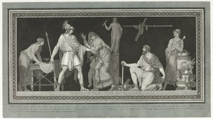Offizier entschuldigt sich bei Philopoemen von Pierre Michel Alix